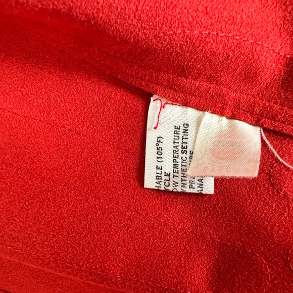 Vibrant Red Fabric - Made in USA - Picture 5 of 14
